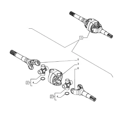5191459 - Вал короткий