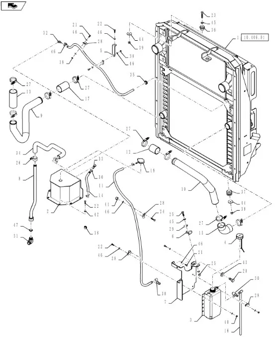 87745059 - Патрубок вод. охл. ДВС T9.505/St.450