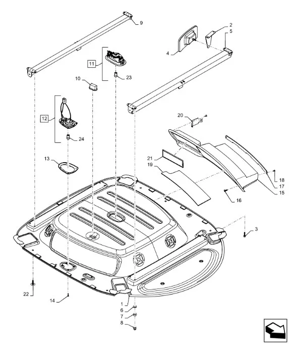 87450400 - Солнцезащитный козыр