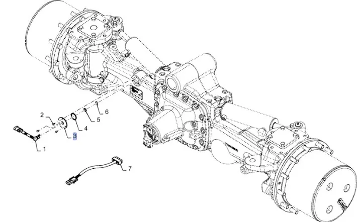87674585 - Крышка отв. входа проводки эл. датчика угла пов. в корпус моста пер. DS 5кл. T8T8./